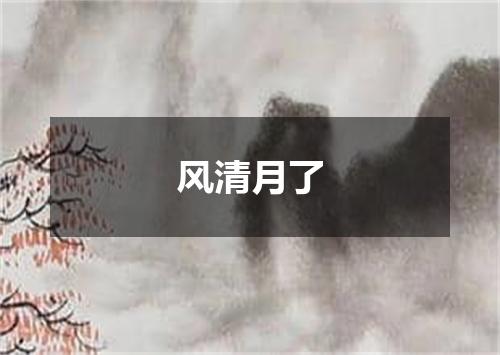 风清月了