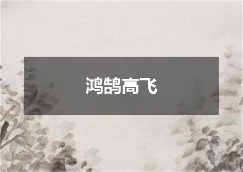 鸿鹄高飞