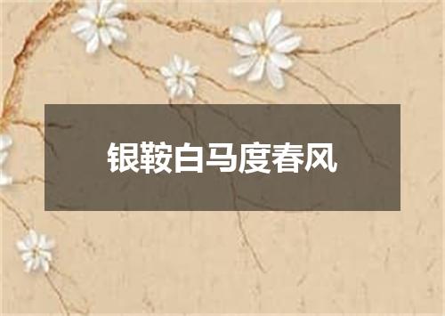 银鞍白马度春风