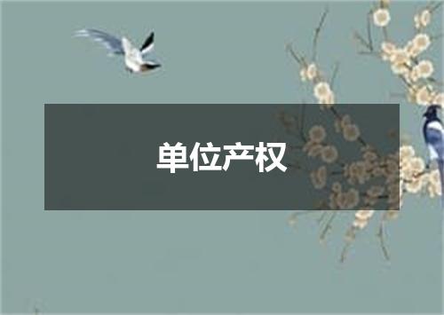 单位产权