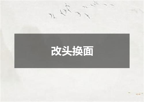 改头换面
