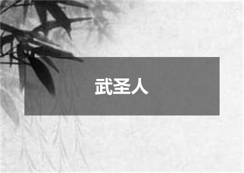 武圣人