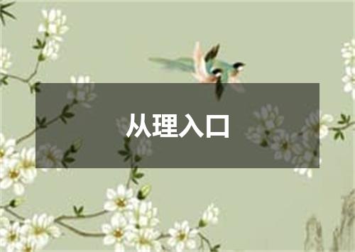 从理入口