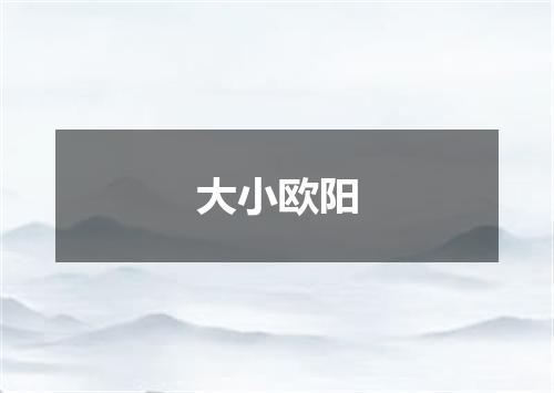 大小欧阳
