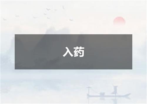 入药