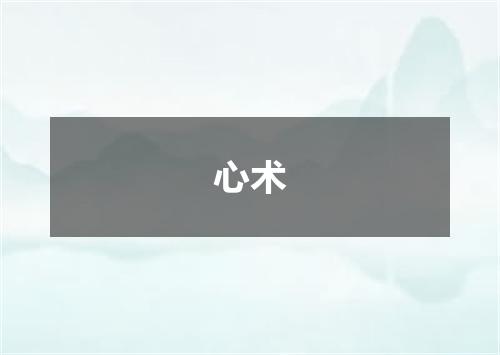 心术