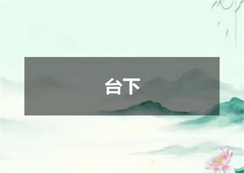 台下