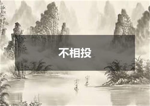 不相投