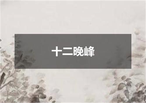十二晚峰