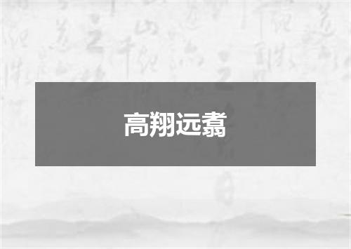 高翔远翥