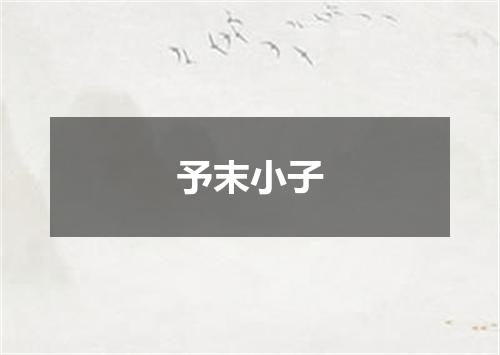 予末小子