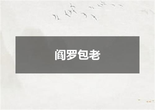 阎罗包老