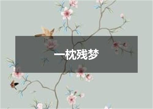 一枕残梦