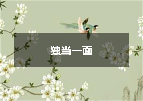 独当一面