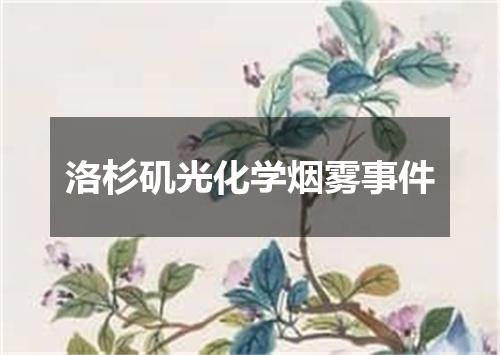 洛杉矶光化学烟雾事件