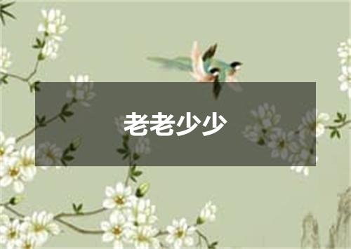 老老少少