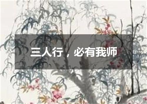 三人行，必有我师