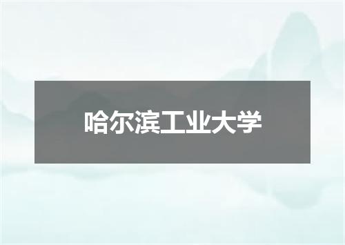 哈尔滨工业大学