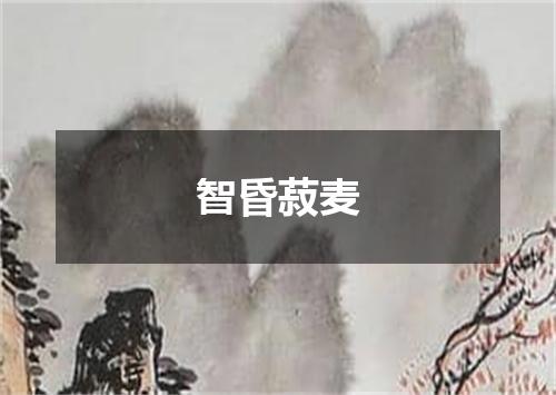 智昏菽麦是什么意思