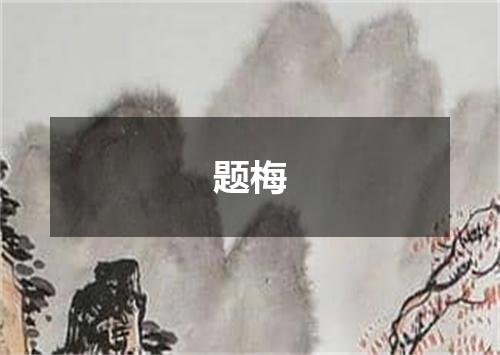 题梅
