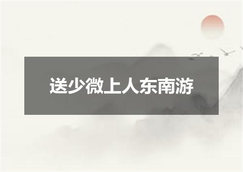 送少微上人东南游