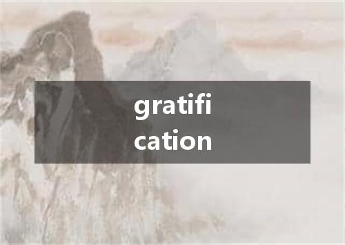 gratification是什么意思