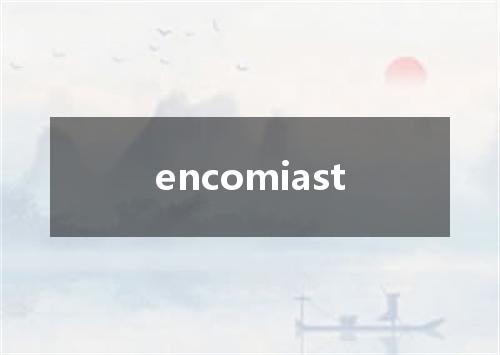 encomiast是什么意思