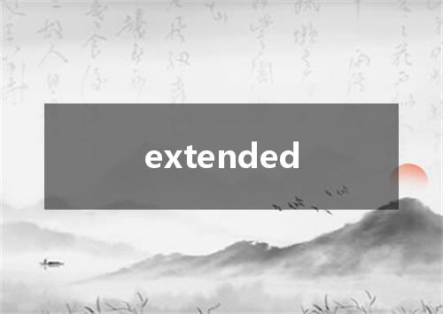 extended是什么意思