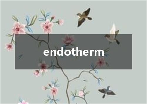 endotherm是什么意思