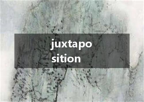 juxtaposition是什么意思