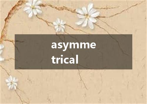 asymmetrical是什么意思