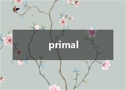 primal是什么意思