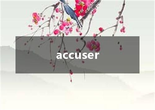 accuser是什么意思
