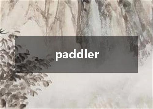 paddler是什么意思