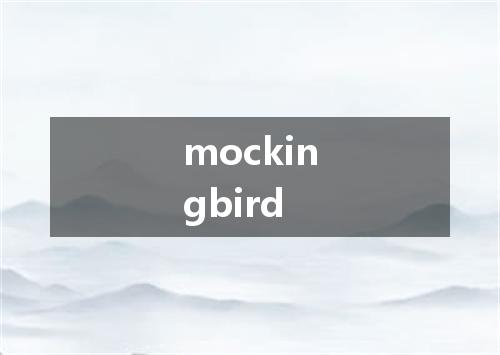 mockingbird是什么意思