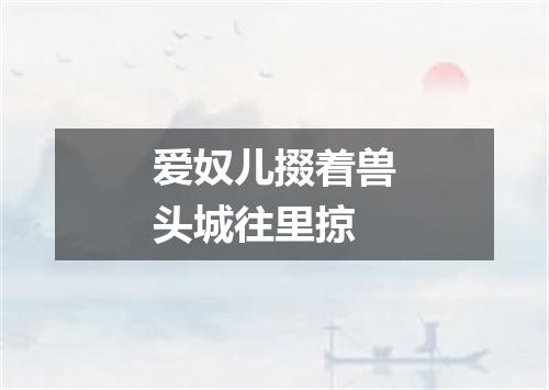 爱奴儿掇着兽头城往里掠