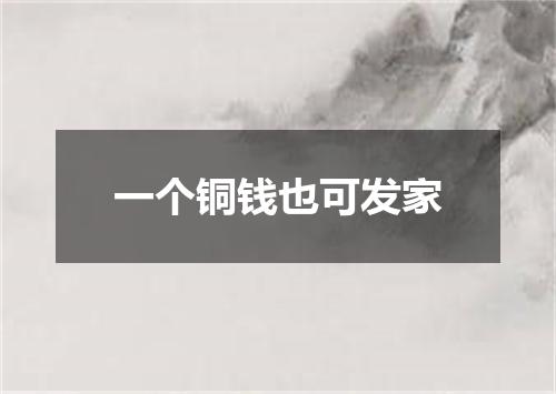 一个铜钱也可发家