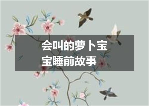 会叫的萝卜宝宝睡前故事