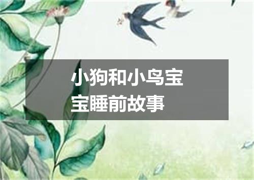 小狗和小鸟宝宝睡前故事