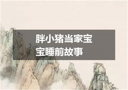 胖小猪当家宝宝睡前故事