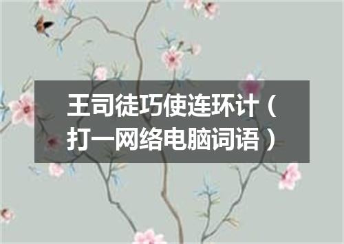 王司徒巧使连环计（打一网络电脑词语）