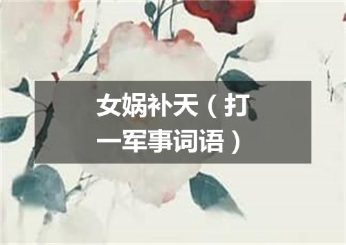 女娲补天（打一军事词语）