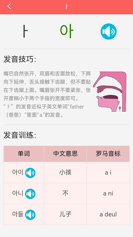韩语发音词汇会话